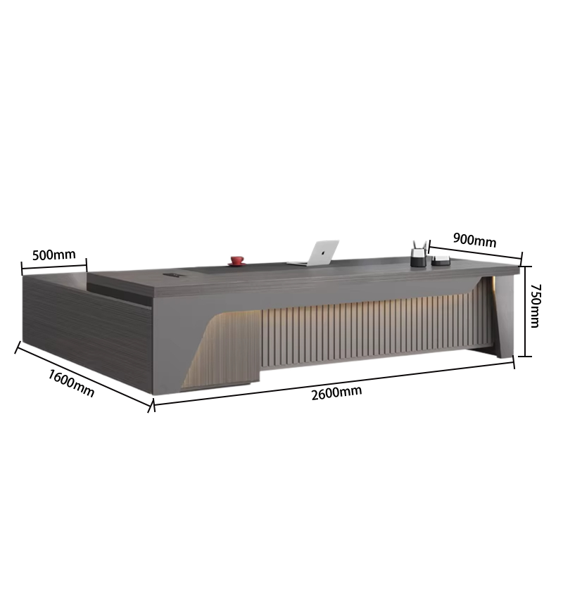 エグゼクティブデスク 作業テーブル 社長机 役員用デスク パソコンデスク 幕板 サイドキャビネット LBZ-N086