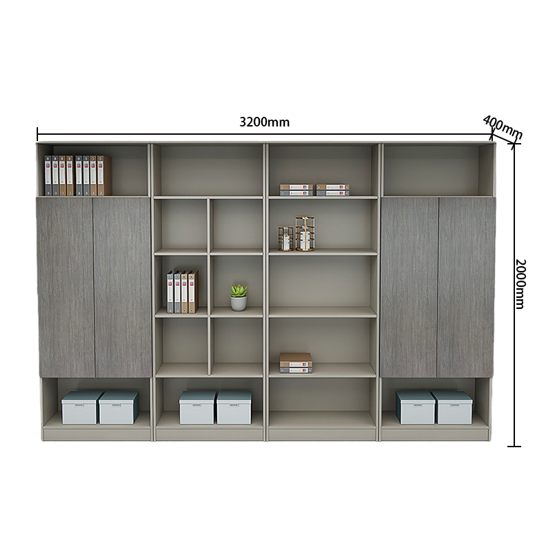 エグゼクティブデスク オフィスデスク PC収納スペース 引き出し 配線ボックス ダイヤル錠 グレー カスタマイズ可能 LBZ-N057