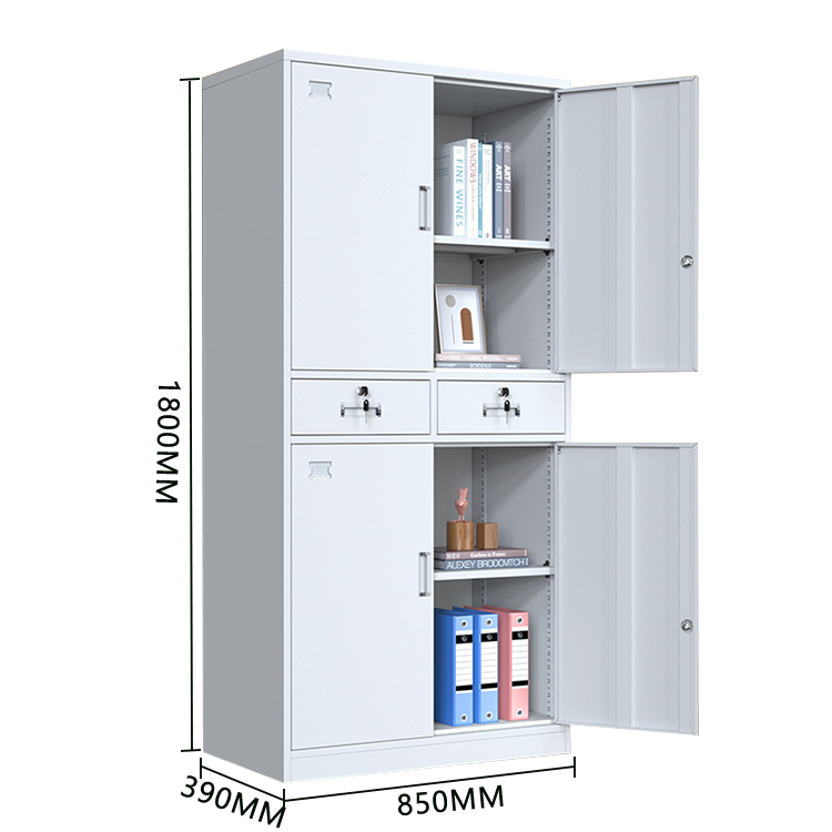収納キャビネット 収納棚 スチールロッカー 分類収納 鍵付き 可動棚板 大容量収納 おしゃれ 洗練  カスタマイズ可能 BGCWG-N027