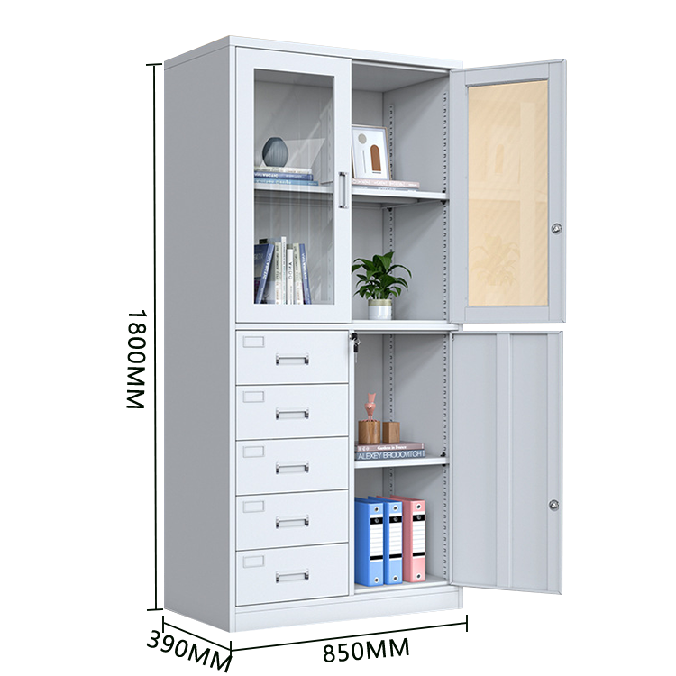 収納キャビネット 収納棚 スチールロッカー 分類収納 鍵付き 可動棚板 大容量収納 おしゃれ 洗練  カスタマイズ可能 BGCWG-N027