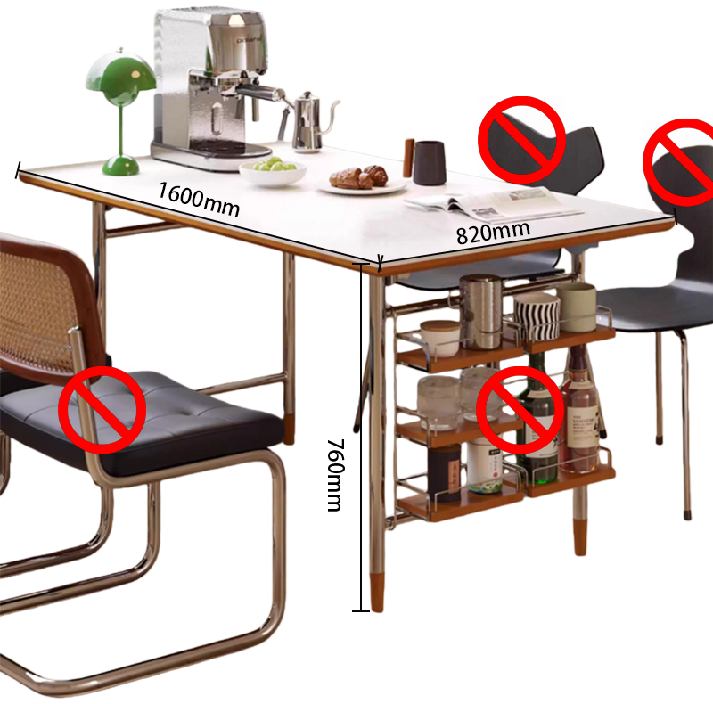 ダイニングテーブル ローテーブル R加工 ダイニングテーブル こたつテーブル 机 取り外せラック 大理石天板 頑丈なフレーム CZ-N047