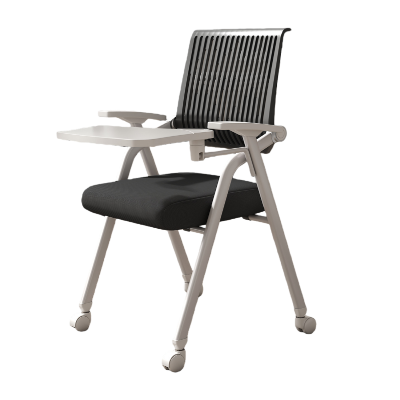 デスクチェア オフィス用 事務用 会議用 アームレスト 折り畳み機能 キャスター付き 静音 おしゃれ ブラック BGY-N073