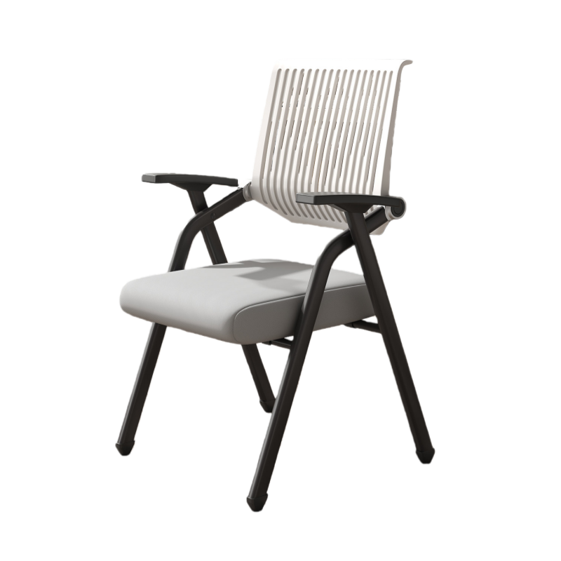 デスクチェア オフィス用 事務用 会議用 アームレスト 折り畳み機能 キャスター付き 静音 おしゃれ ブラック BGY-N073