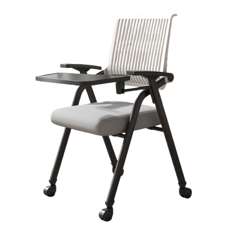 デスクチェア オフィス用 事務用 会議用 アームレスト 折り畳み機能 キャスター付き 静音 おしゃれ ブラック BGY-N073