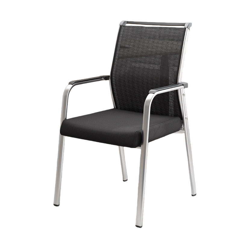 ワークチェア ワーキングチェア オフィスチェア デスクチェア 事務用 スチールフレーム アームレスト メッシュ生地 ブラック BGY-N072