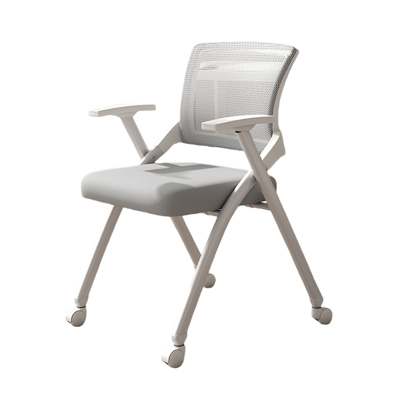 デスクチェア オフィス用 事務用 会議用 アームレスト 折り畳み機能 キャスター付き 静音 おしゃれ ブラック BGY-N073