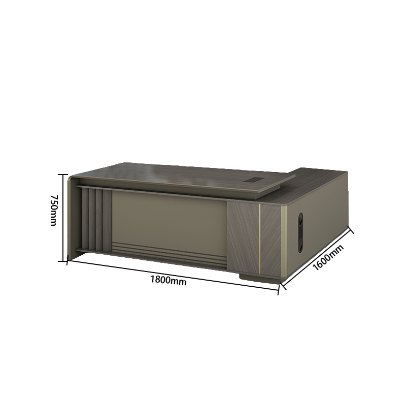 エグゼクティブデスク オフィスデスク 社長机 木製デスク パソコンデスク 社長室 仕事用 事務用 木目調 LBZ-YFYD-P016-KC