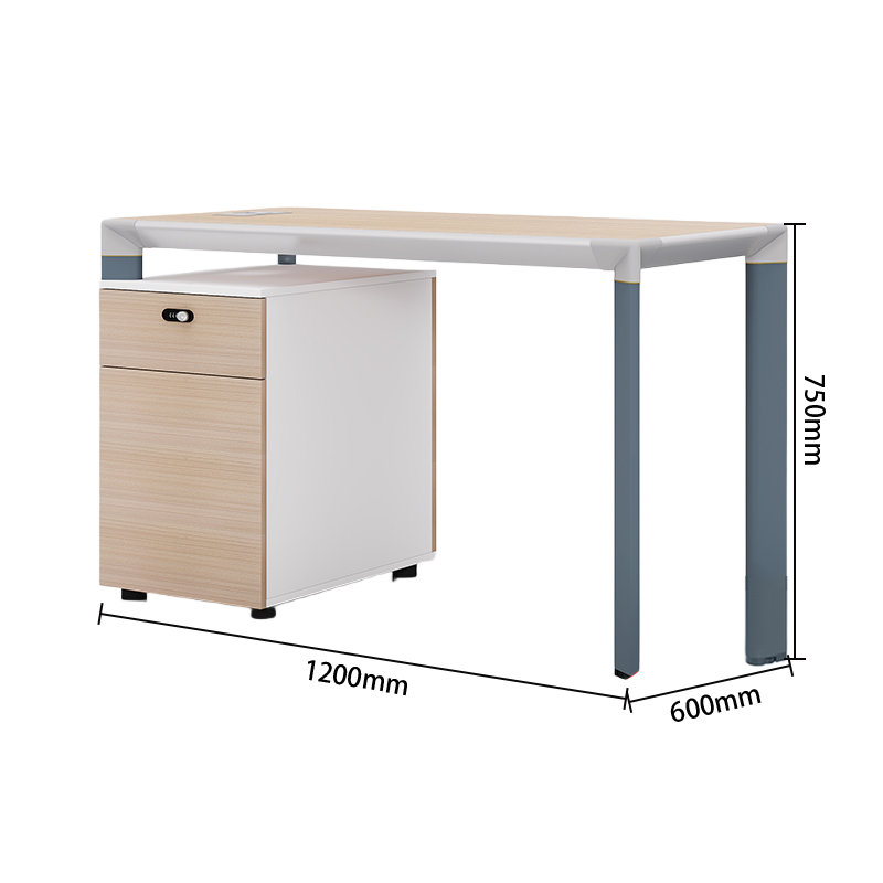 オフィスデスク ワークデスク 作業机 パソコンデスク 仕事用 作業用 事務用 丈夫な脚 ダイヤル錠付き 仕切りパネル YGZ-N054