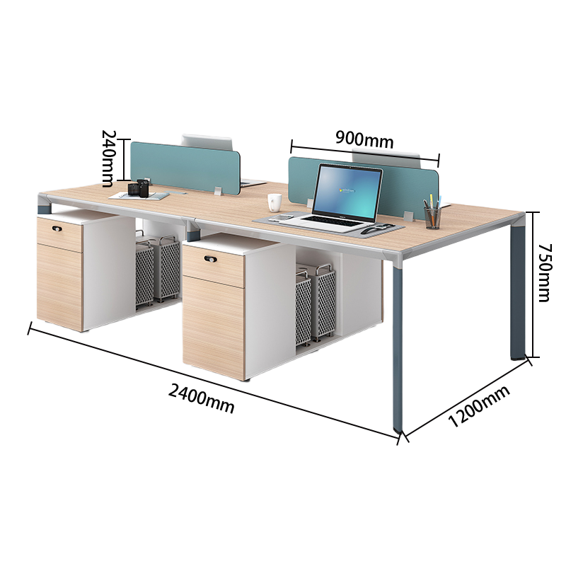 オフィスデスク ワークデスク 作業机 パソコンデスク 仕事用 作業用 事務用 丈夫な脚 ダイヤル錠付き 仕切りパネル YGZ-N054