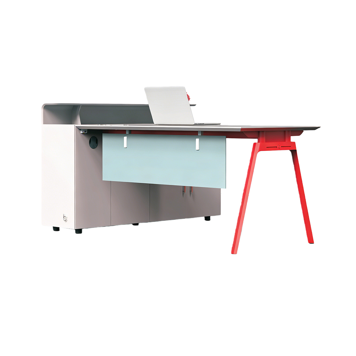 エグゼクティブデスク 執務デスク 社長机 パソコンデスク L字型 大容量収納 幕板 排気口 高級感 カスタマイズ可能 LBZ-BG-N003