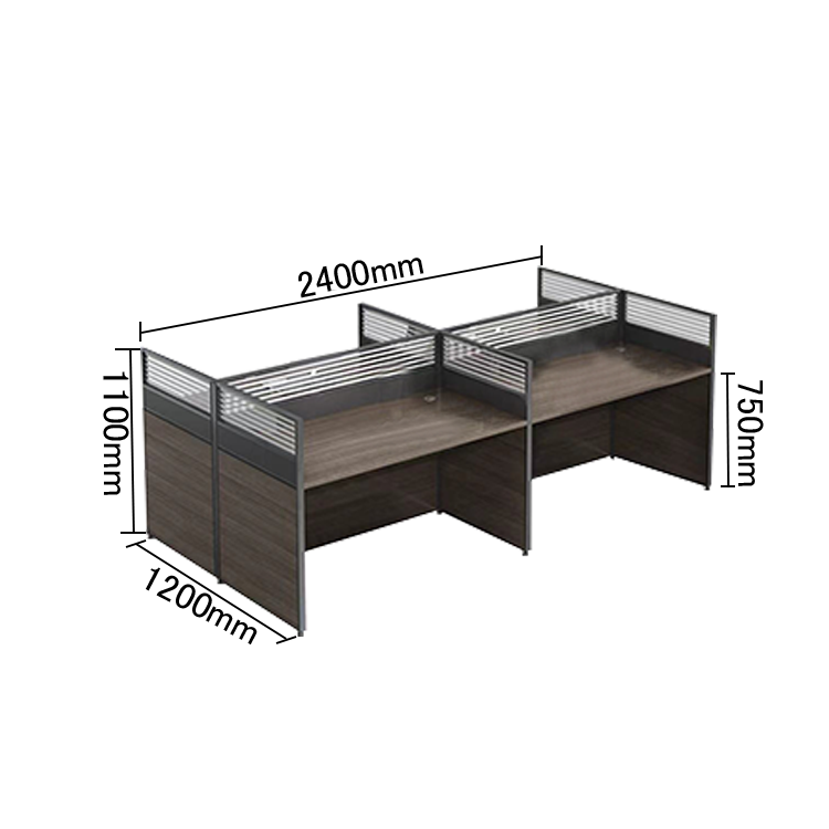 オフィスデスク 事務机 デスク パーテーション 配線穴付き サイドワゴン 機能的 シンプル オーク カスタマイズ可能 YGZ-N003