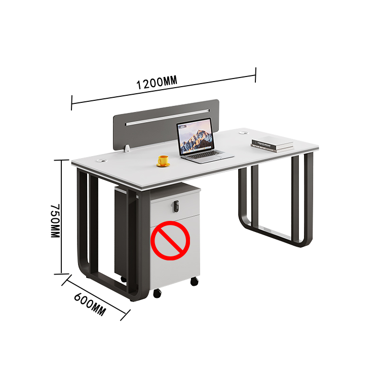 オフィスデスク ワークデスク 役員デスク サイドワゴン 配線穴 ダイヤル錠 シンプル 快適 ホワイト カスタマイズ可能 YGZ-N009