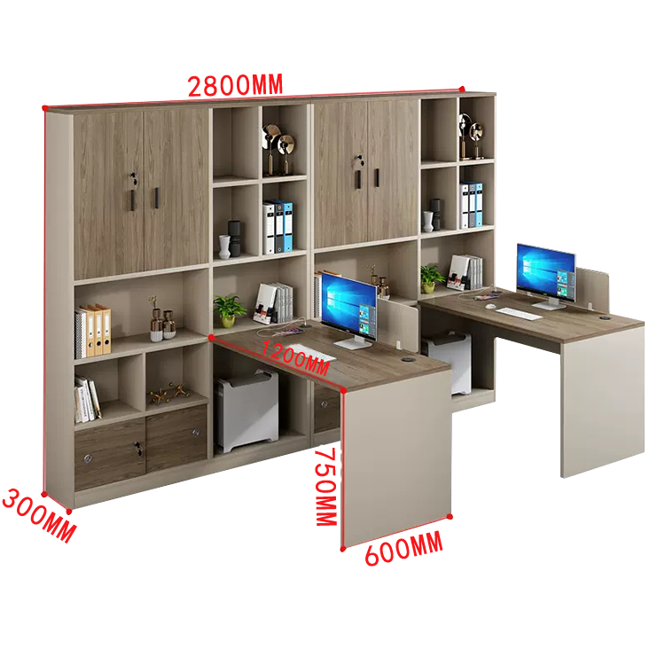 オフィスデスク 事務机 ワークデスク 役員デスク サイド収納棚 大容量収納 USBポート ウォールナット カスタマイズ可能 YGZ-N012