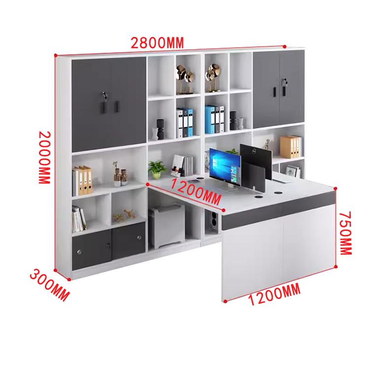 オフィスデスク 事務机 ワークデスク 役員デスク サイド収納棚 大容量収納 USBポート ウォールナット カスタマイズ可能 YGZ-N012