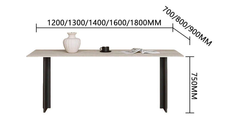 ダイニングテーブル 長方形 食卓 リビングテーブル テーブル キッチン 食事用 リビングルーム 丈夫な脚 広々とした天板 耐荷重性 割れにくい シンプル おしゃれ ホワイトマーブル模様 CZ-N028