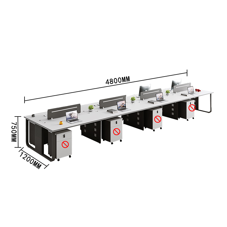 オフィスデスク ワークデスク 役員デスク サイドワゴン 配線穴 ダイヤル錠 シンプル 快適 ホワイト カスタマイズ可能 YGZ-N009