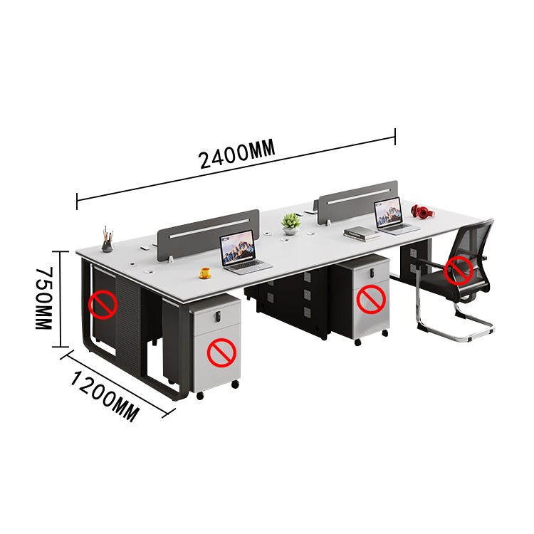 オフィスデスク ワークデスク 役員デスク サイドワゴン 配線穴 ダイヤル錠 シンプル 快適 ホワイト カスタマイズ可能 YGZ-N009