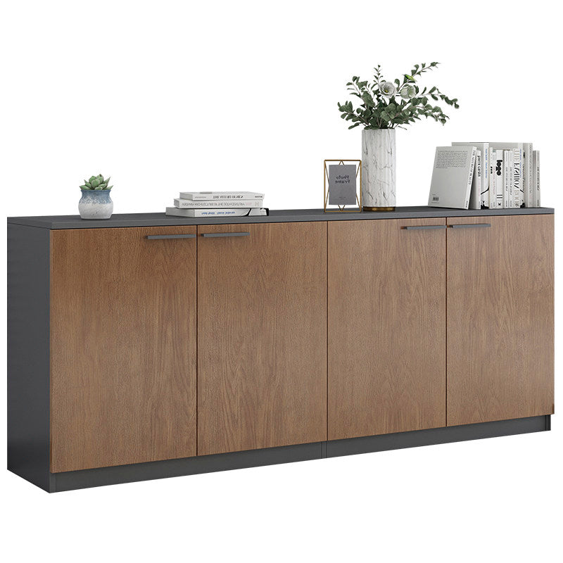 オフィスキャビネット オフィス収納 収納家具 オフィス用 大容量収納 収納庫 ウォールナット グレー カスタマイズ可能 BGCWG-N070