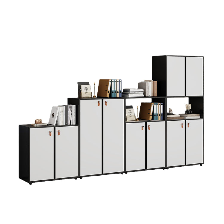 多目的な収納 オフィスキャビネット 作業用 大容量収納 ダイヤル錠付き 扉収納 簡素 落ち着き ホワイト カスタマイズ可能 BGCWG-N059