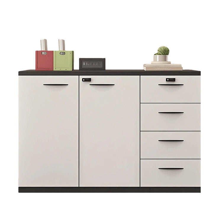 多目的な収納 ファイル収納 オフィスキャビネット オフィス用 大容量収納 ダイヤル錠 引き出し ホワイト タマイズ可能 BGCWG-N064