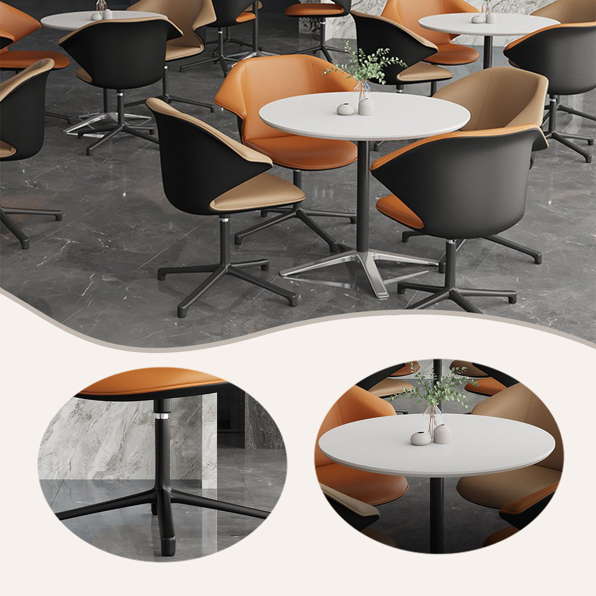 応接セット,応接家具,応接テーブル,アルミ合金,レザー,回転可能な本体