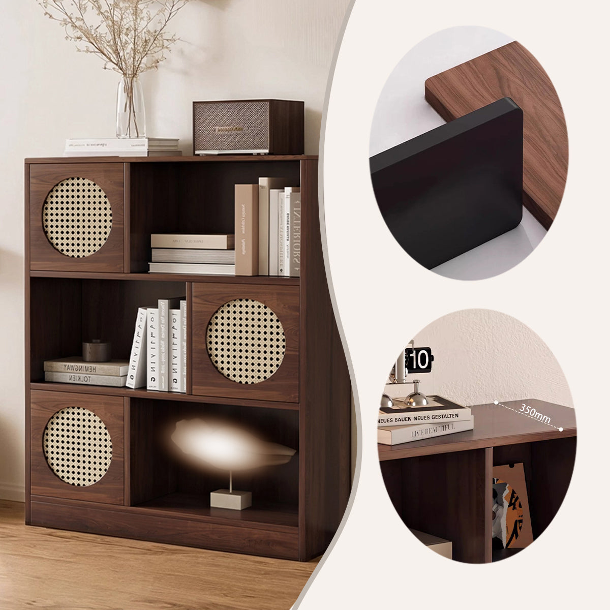 収納キャビネット ロッカー キャビネット ラック 木製棚 収納棚 収納ラック 大容量収納 狭い敷地 頑丈なフレーム JYCWG-N023