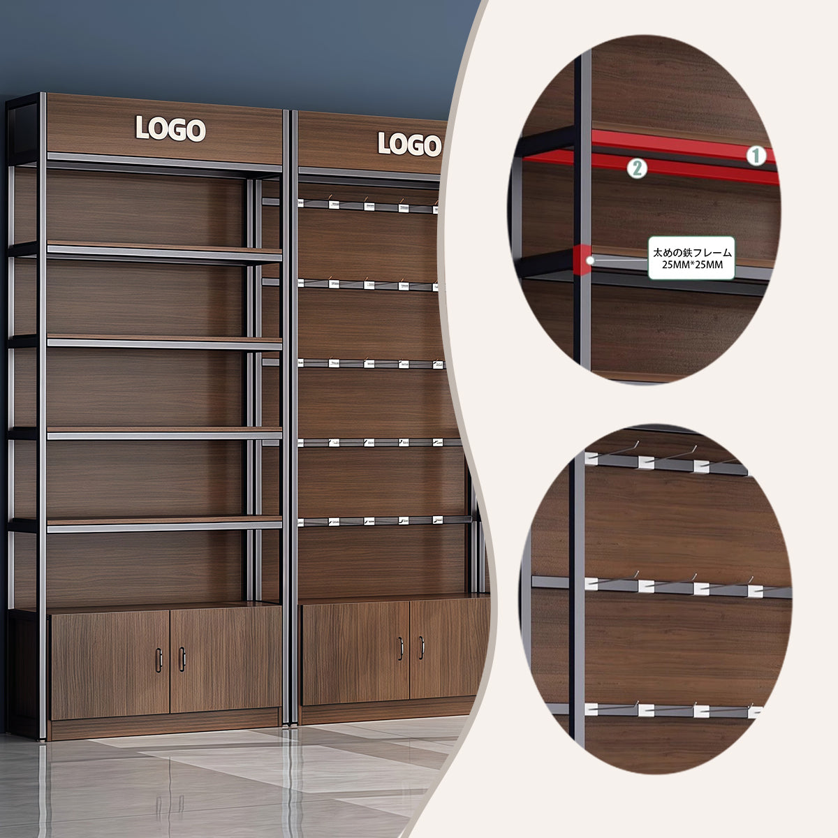 【美品】オークス マガジンタワー ダークブラウン オークス マガジンタワー ダークブラウン 2個セット オークス