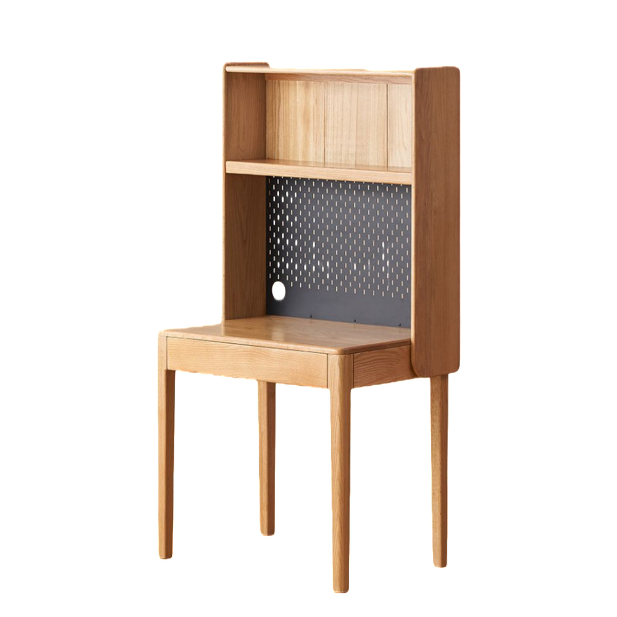 学習机 勉強机 学習デスク 空間節約 パンチングボード 大容量収納 組立必要 テーブル 収納付き 無垢材 XXZ-N021