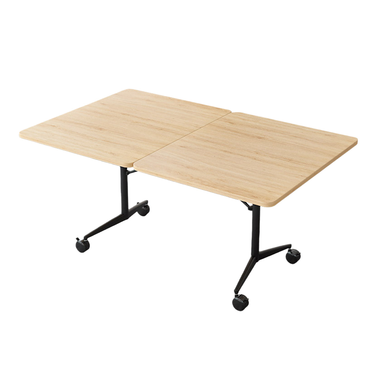 会議テーブル ミーティングテーブル オフィステーブル 会議用テーブル 折り畳み式 キャスター付き 上質な素材 組立必要 HYZ-N074