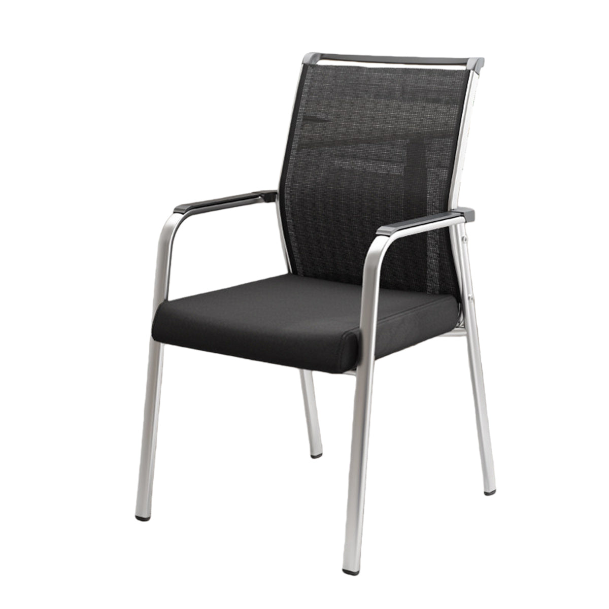 ワークチェア ワーキングチェア オフィスチェア デスクチェア 事務用 スチールフレーム アームレスト メッシュ生地 ブラック BGY-N072