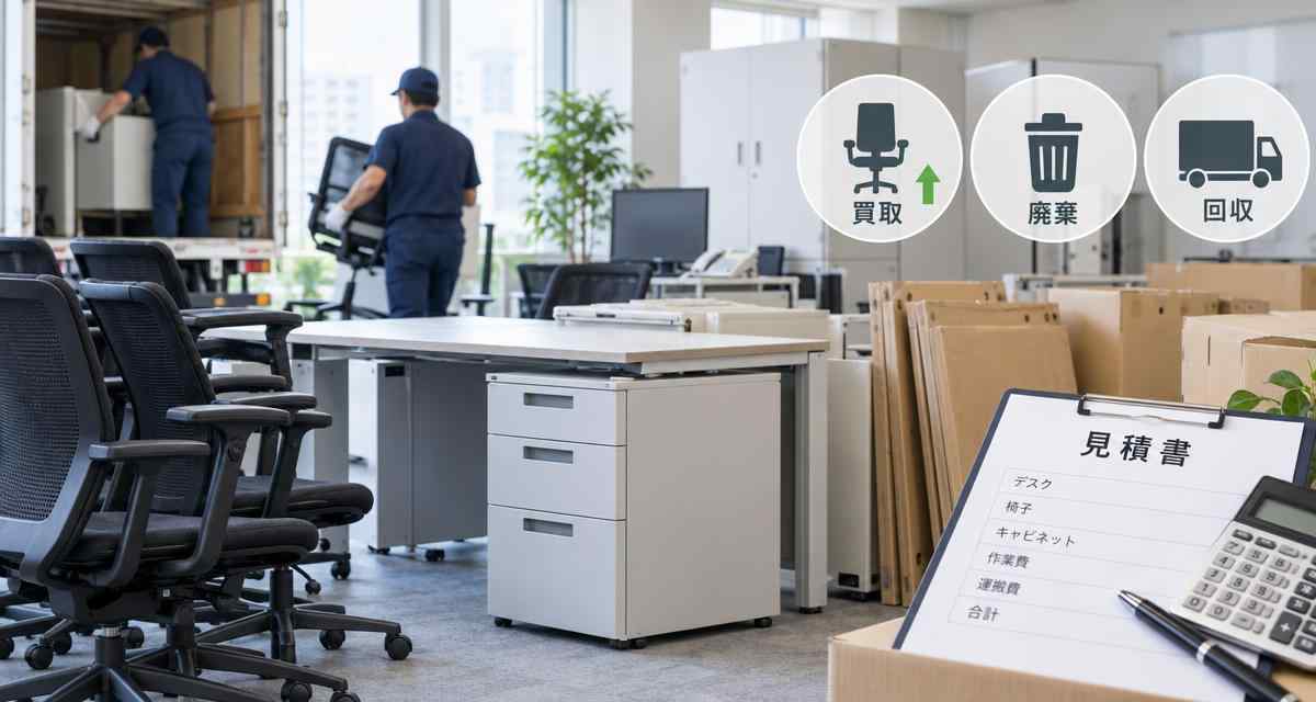 オフィス家具の廃棄・買取前に！業者選びでチェックしたいポイント