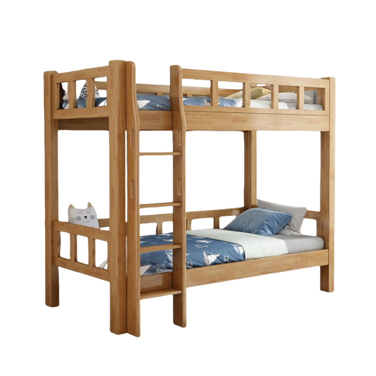 木製２段ベッド　二段ベッド　親子ベッド　階段　はしご　収納　引き出し　天然木　省スペース　ホワイト　シンプル　SXC-N001