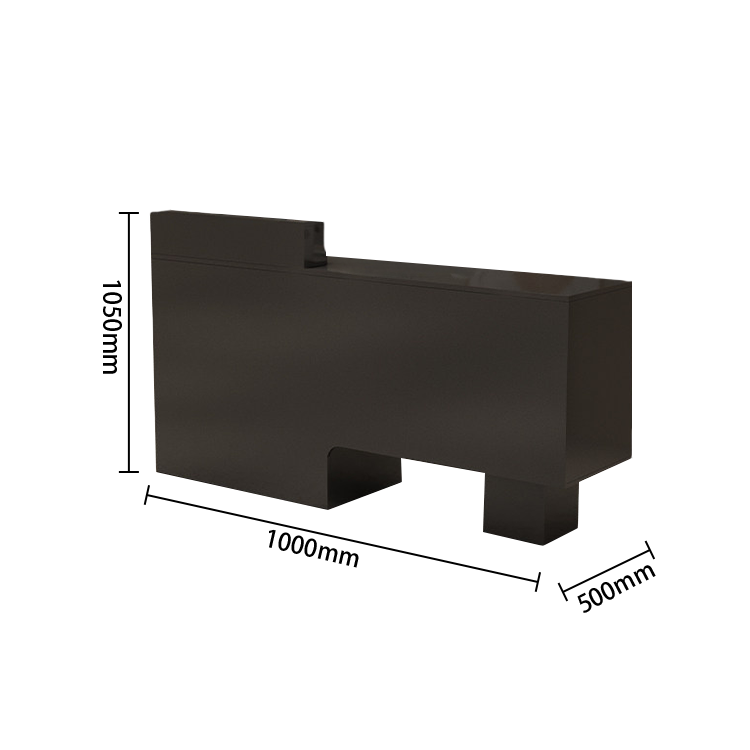 受付カウンター　エントランス受付　レジカウンター　頑丈なフレーム　広い天板　上質な金具　シンプル　ホワイト　ブラック　JDQT-N059