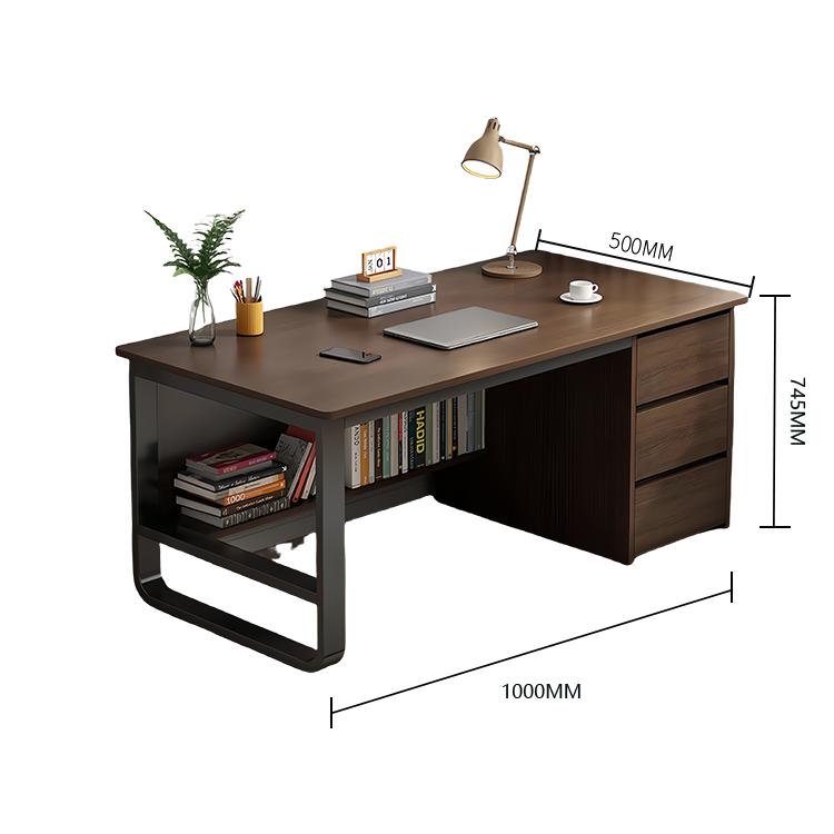 片袖机　パソコンデスク　デスク　学習デスク　作業デスク　室内　作業用　仕事用　収納　下肢空間　簡素　シンプル　グレー　XXZ-N004