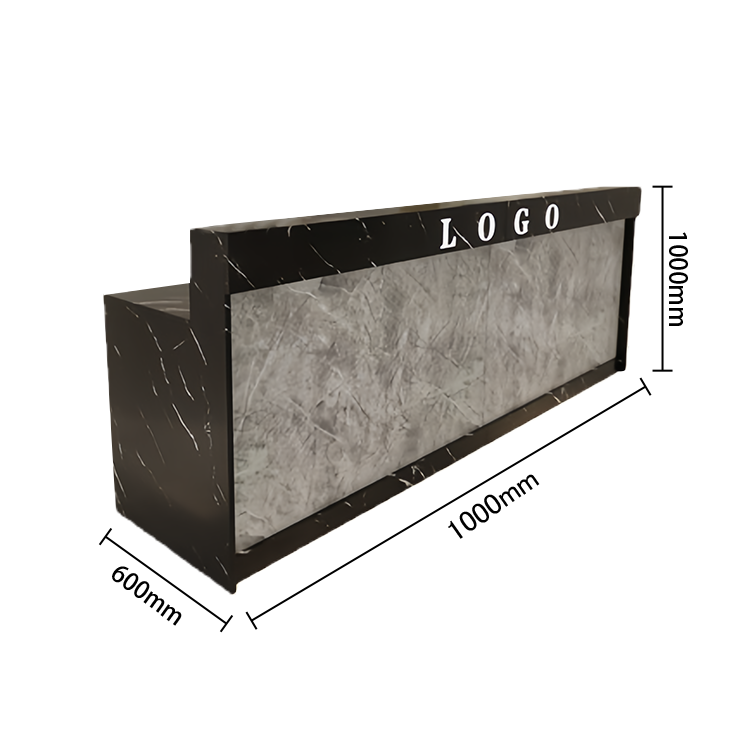 受付カウンター　レジカウンター　フロント　受付台　サロン　喫茶店　大容量収納　おしゃれ　ナチュラル　カスタマイズ可能　JDQT-N025