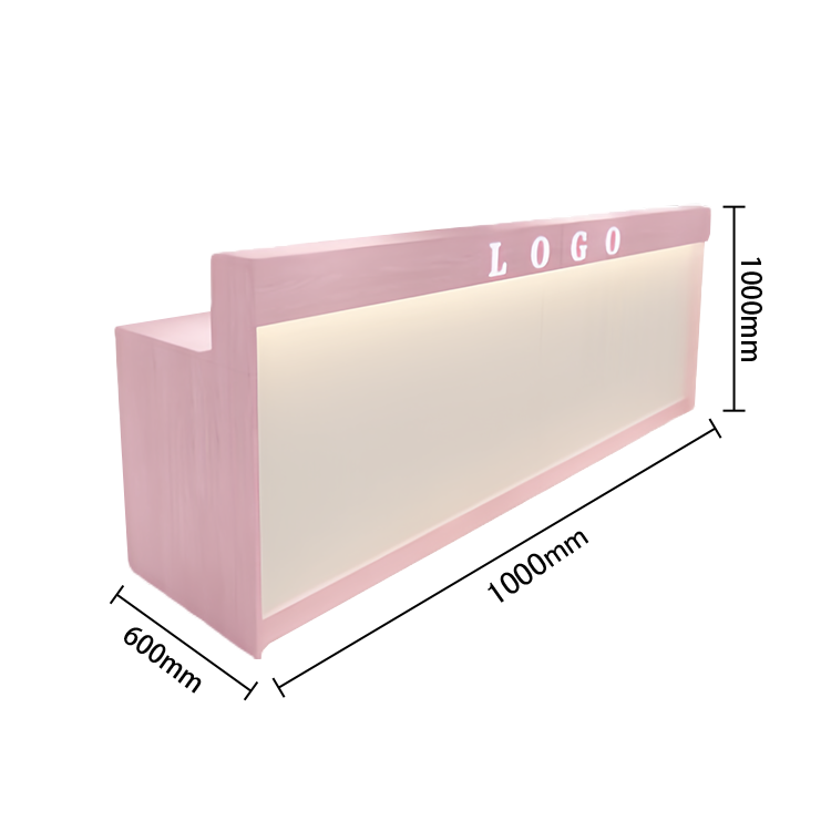 受付カウンター　レジカウンター　フロント　受付台　サロン　喫茶店　大容量収納　おしゃれ　ナチュラル　カスタマイズ可能　JDQT-N025