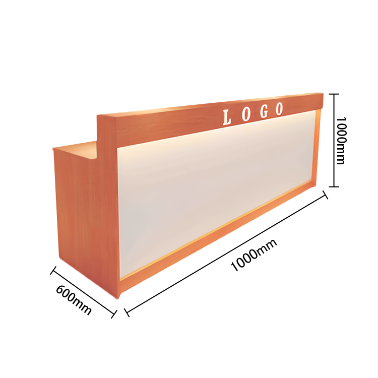 受付カウンター　レジカウンター　フロント　受付台　サロン　喫茶店　大容量収納　おしゃれ　ナチュラル　カスタマイズ可能　JDQT-N025