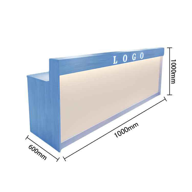 受付カウンター　レジカウンター　フロント　受付台　サロン　喫茶店　大容量収納　おしゃれ　ナチュラル　カスタマイズ可能　JDQT-N025