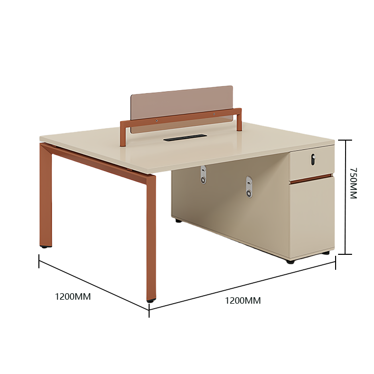オフィスデスク　パソコンデスク　仕事用デスク　作業机　ワークデスク　事務用　仕事用　丈夫な脚　ダイヤル錠付き　仕切りパネル　YGZ-N045