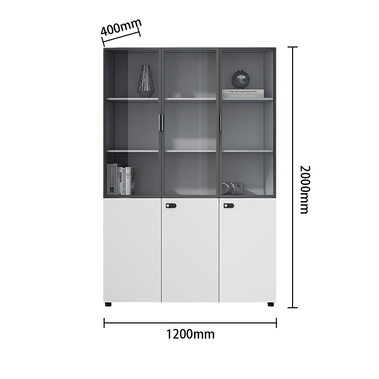 多目的な収納　壁面収納　ファイル収納　オフィス用　大容量収納　ダイヤル錠　ガラス扉　ホワイト　ベージュ　カスタマイズ可能　BGCWG-N068