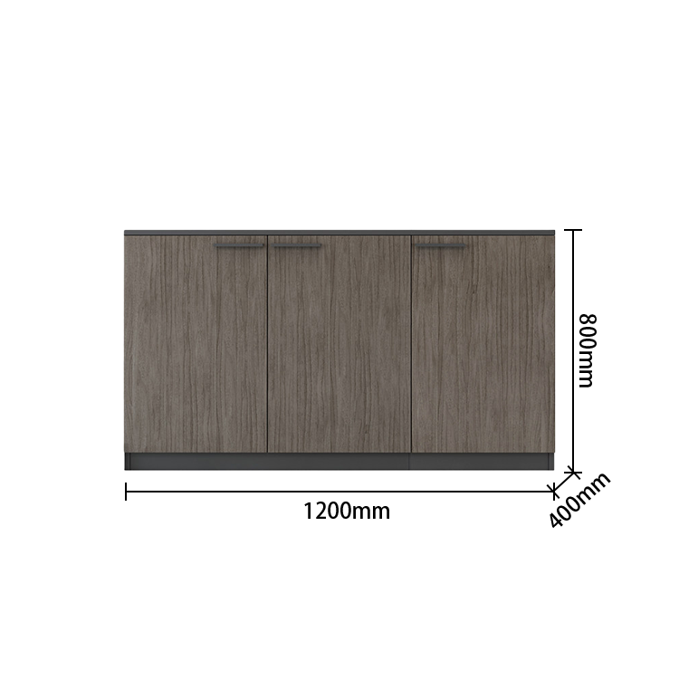 オフィスキャビネット　オフィス収納　収納家具　オフィス用　大容量収納　収納庫　ウォールナット　グレー　カスタマイズ可能　BGCWG-N070