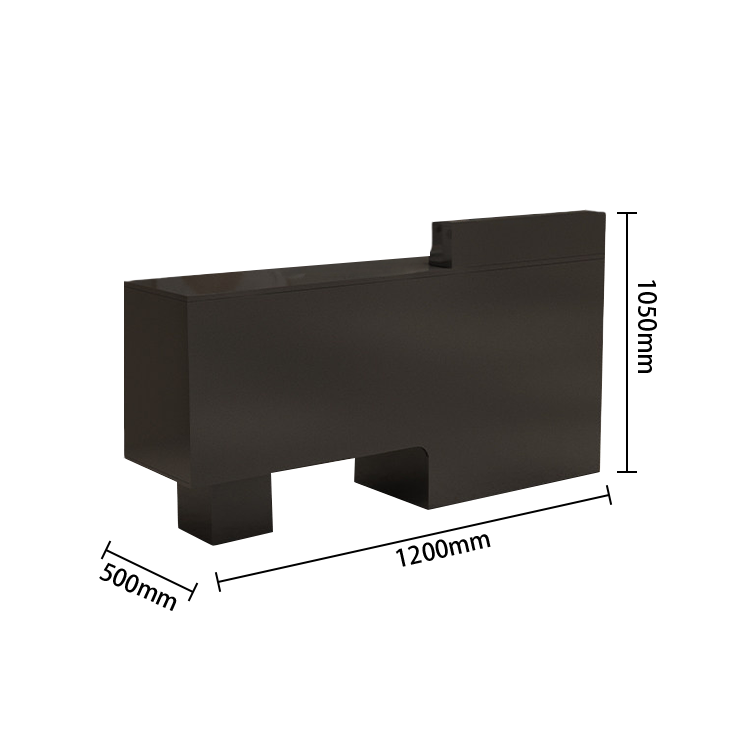受付カウンター　エントランス受付　レジカウンター　頑丈なフレーム　広い天板　上質な金具　シンプル　ホワイト　ブラック　JDQT-N059