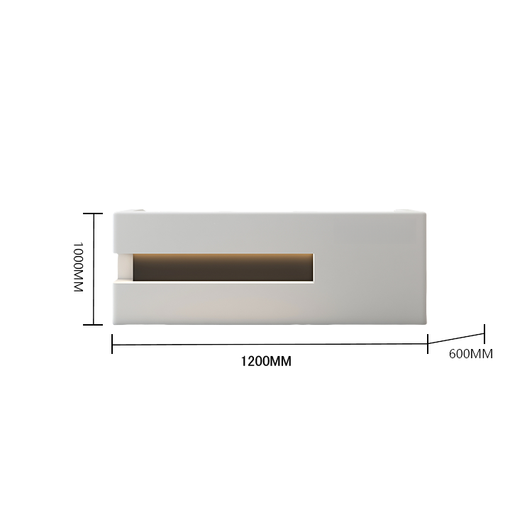 受付カウンター　レジカウンター　受付台　エントランス受付　大型　サロン　大容量　グレー　カスタマイズ可能　JDQT-BODS-N014