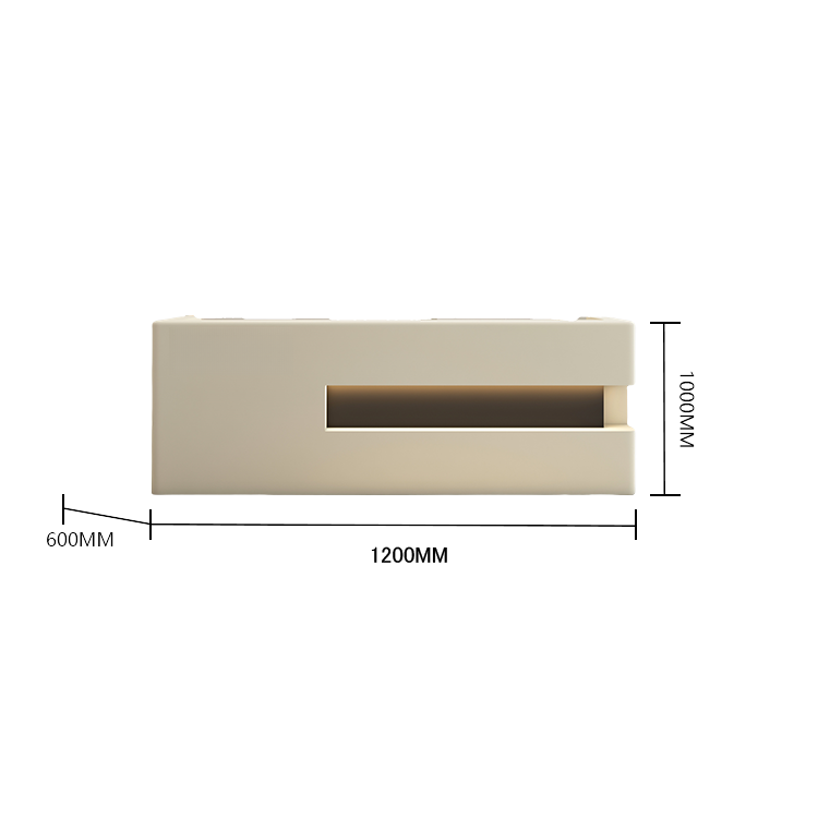 受付カウンター　レジカウンター　受付台　エントランス受付　大型　サロン　大容量　グレー　カスタマイズ可能　JDQT-BODS-N014