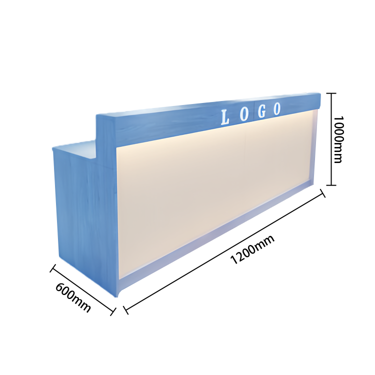 受付カウンター　レジカウンター　フロント　受付台　サロン　喫茶店　大容量収納　おしゃれ　ナチュラル　カスタマイズ可能　JDQT-N025