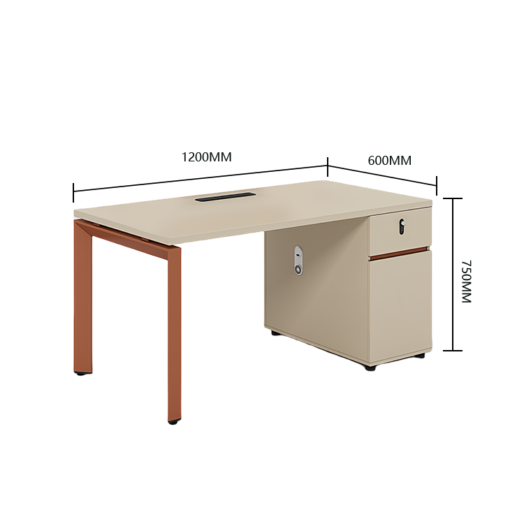 オフィスデスク　パソコンデスク　仕事用デスク　作業机　ワークデスク　事務用　仕事用　丈夫な脚　ダイヤル錠付き　仕切りパネル　YGZ-N045