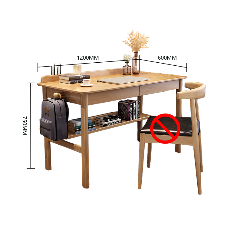 勉強机　デスク　学習デスク　作業デスク　子供用　勉強用　作業用　引き出し　フック付き　耐久性　シンプル　ウォールナット　XXZ-N009