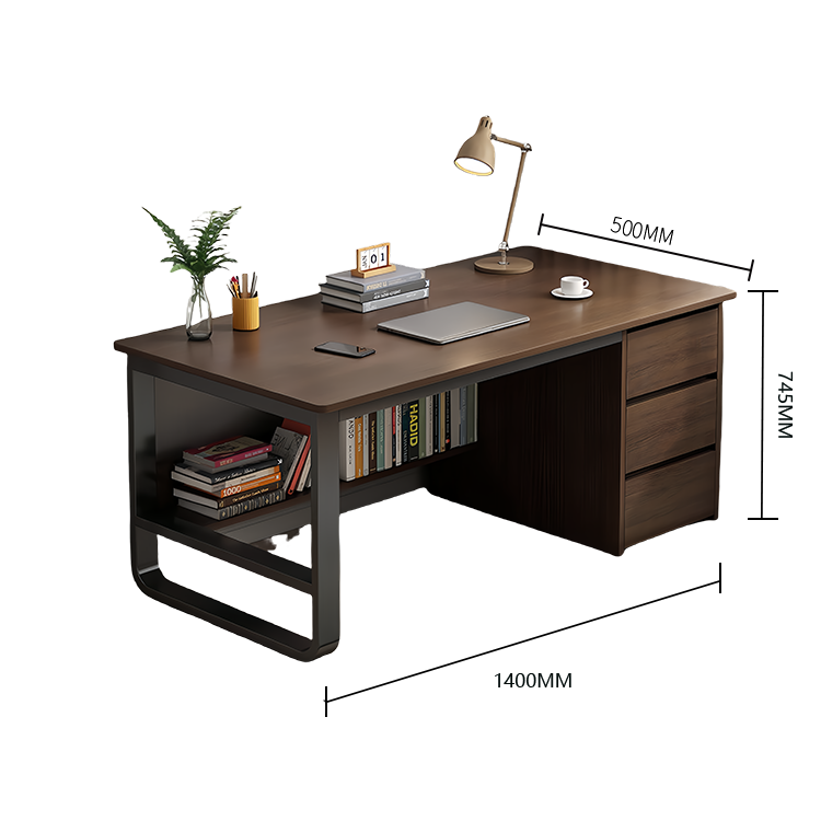 片袖机　パソコンデスク　デスク　学習デスク　作業デスク　室内　作業用　仕事用　収納　下肢空間　簡素　シンプル　グレー　XXZ-N004