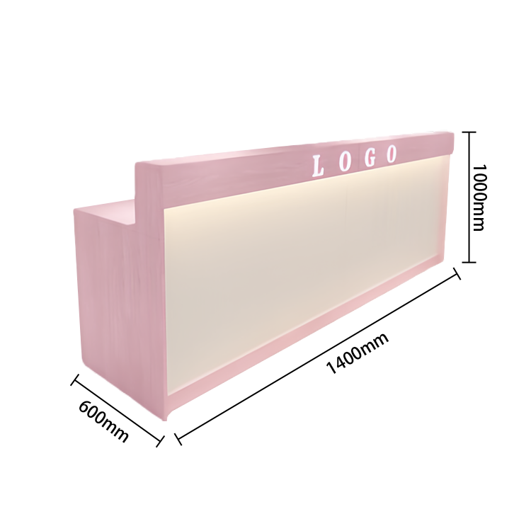 受付カウンター　レジカウンター　フロント　受付台　サロン　喫茶店　大容量収納　おしゃれ　ナチュラル　カスタマイズ可能　JDQT-N025