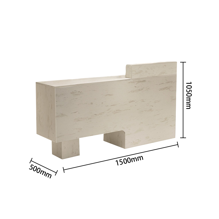 受付カウンター　エントランス受付　レジカウンター　頑丈なフレーム　広い天板　上質な金具　シンプル　ホワイト　ブラック　JDQT-N059